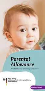 Titelseite Flyer Elterngeld - englisch