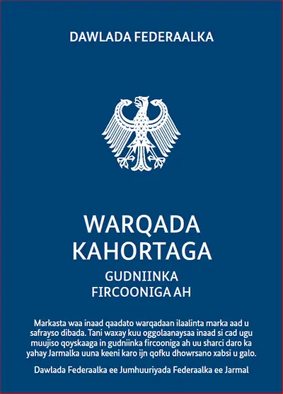 Cover Schutzbrief - somali