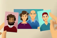 Illustration zum Thema pflegende Angehörige