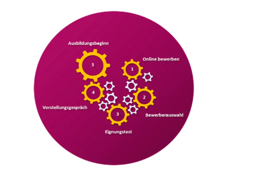 Grafik zum Bewerbungsverfahren