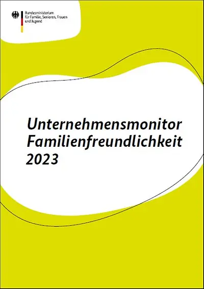 Titelseite "Unternehmensmonitor Familienfreundlichkeit 2023"