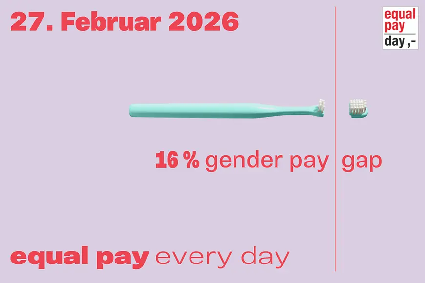 Grafik zum Start der Equal Pay Day Kampagne 2026