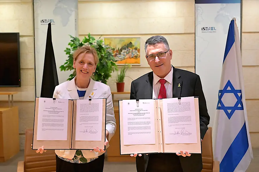 Karin Prien mit Außenminister Gideon Sa'ar