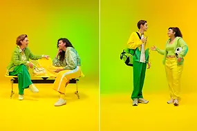 Collage aus drei Bildern mit jeweils zwei Menschen im Gespräch