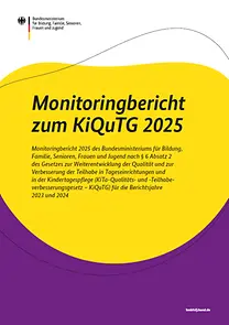 Titelseite vom Monitoringbericht zum KiQuTG 2025