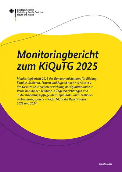 Titelseite vom Monitoringbericht zum KiQuTG 2025