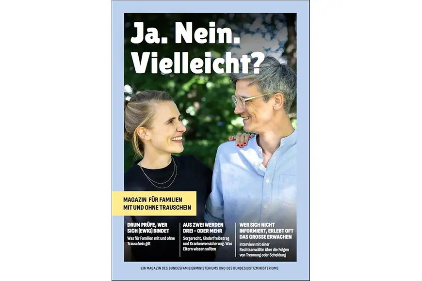  Titelseite Magazin "Ja. Nein. Vielleicht?"