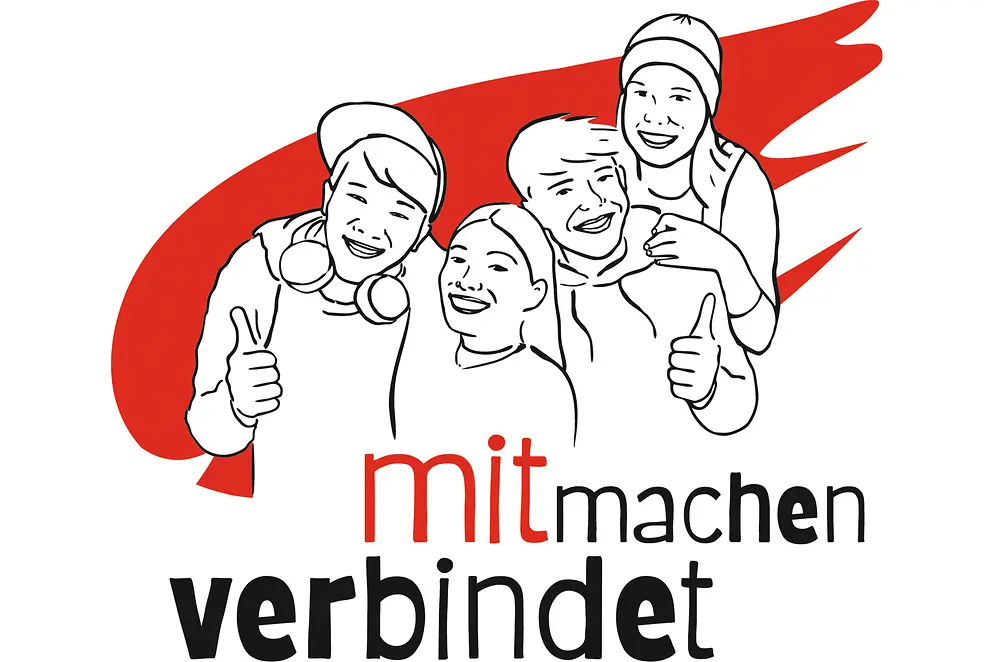 Logo des Modellprojekts "Mitmachen verbindet"