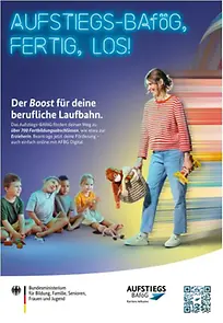 Plakat A1 Aufstiegs-BAföG 2026 Motiv: Erzieherin 